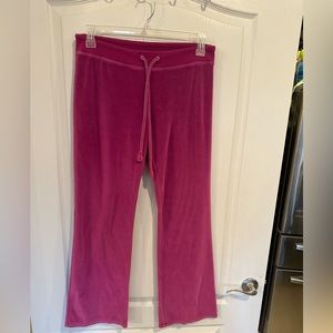 Lucky brand women’s vintage y2k pink/purple velour pants size medium